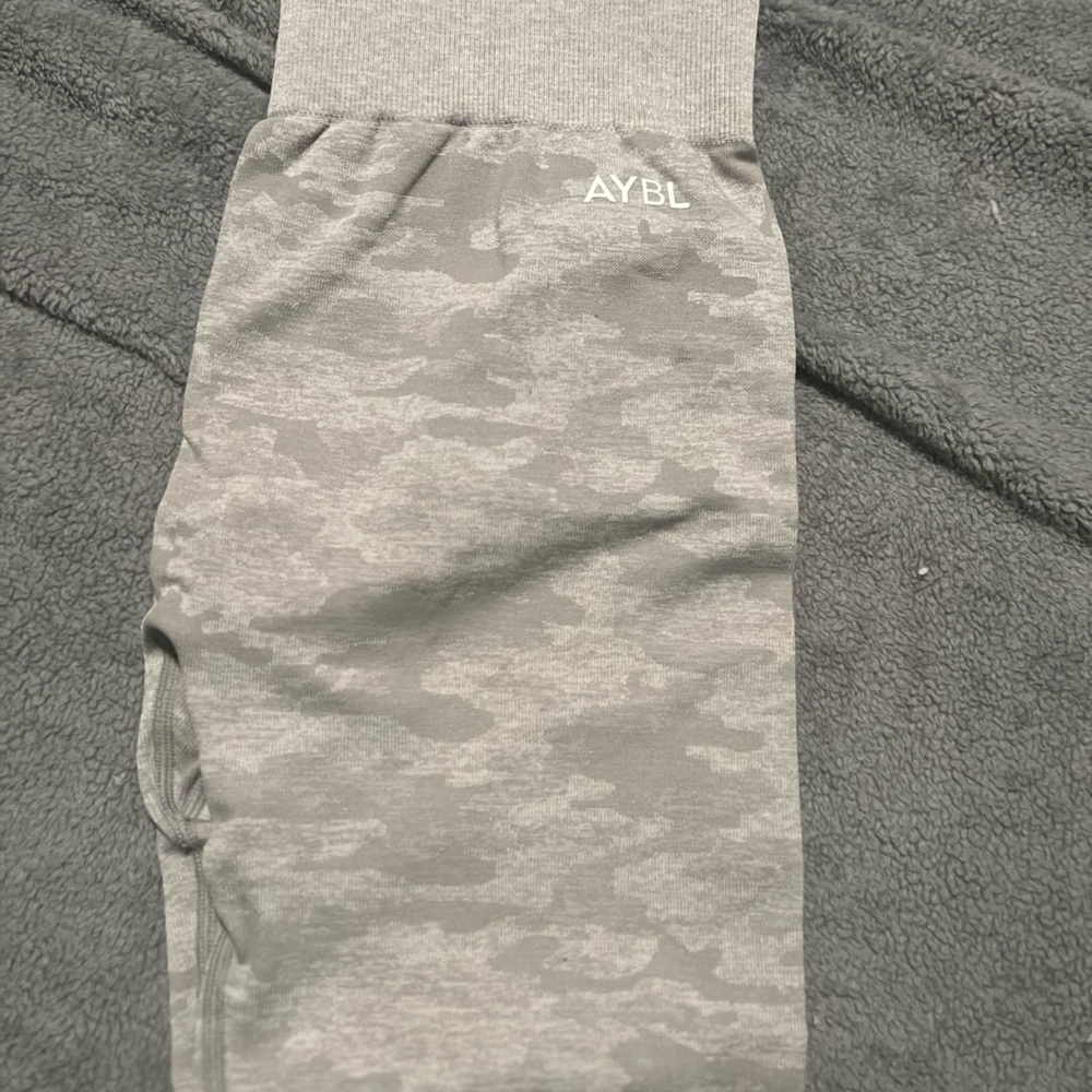 AYBL Gray Camo Leggings with Butt Scrunch